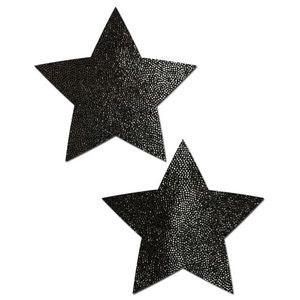 Pastease Black Liquid Star Nipple Pasties